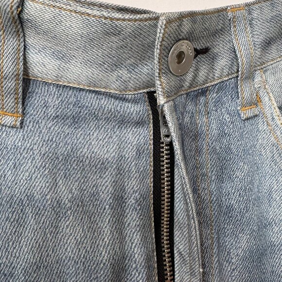 Rag & Bone Liquid Miramar Printed Denim Maxi Skirt Posy Blue Tencel 29 - Picture 8 of 11